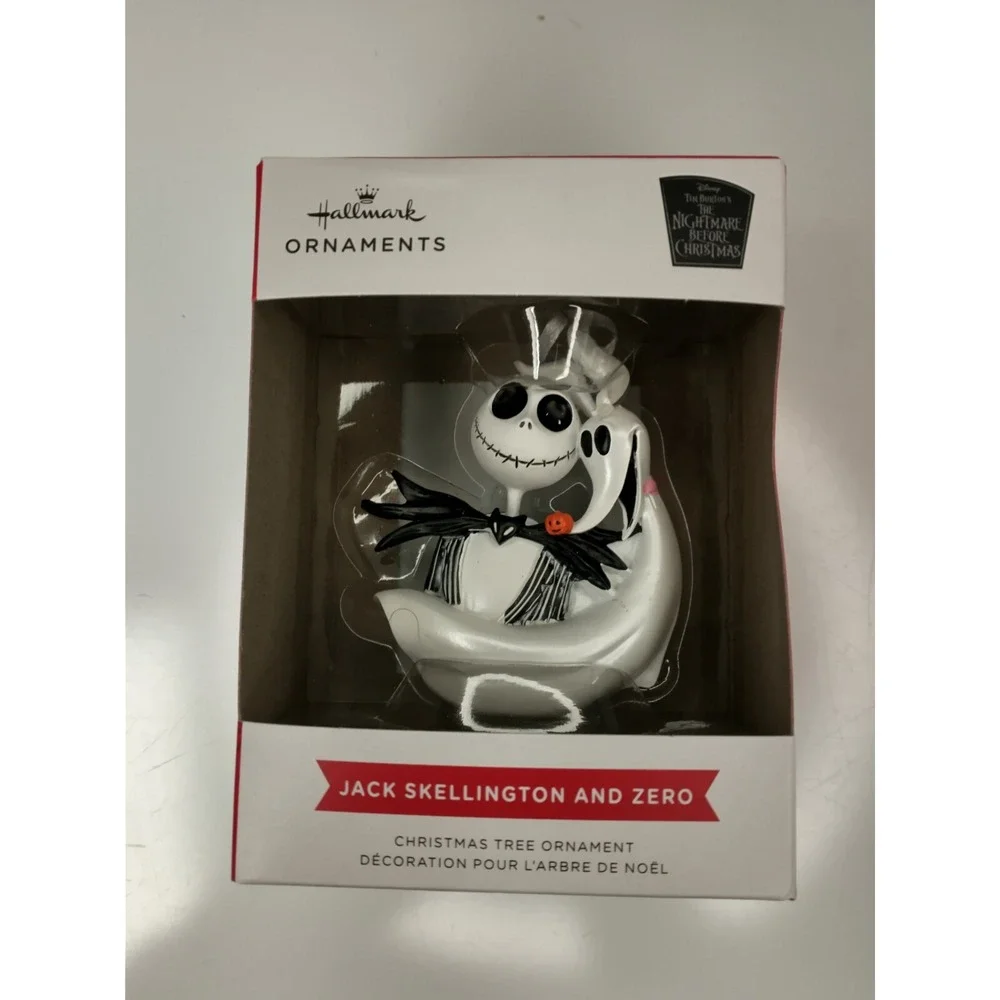 Nightmare‎ Before Christmas Jack Skellington and Zero Hallmark Ornament  Sealed